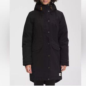 Black XL Women's snow down parka